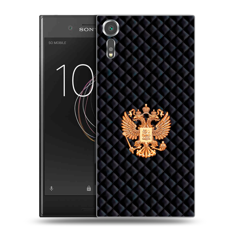 Пластиковый чехол на Sony Xperia XZs с принтом Герб России принт Пластиковый чехол на Sony Xperia XZs с принтом Герб России принт