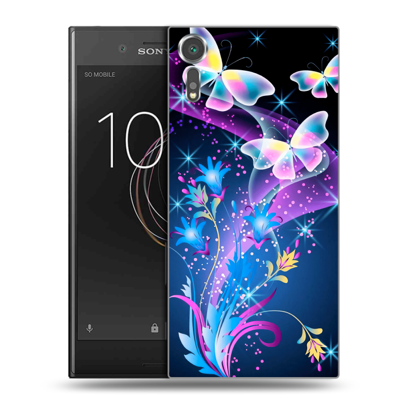 Пластиковый чехол на Sony Xperia XZs с принтом Бабочки Пластиковый чехол на Sony Xperia XZs с принтом Бабочки