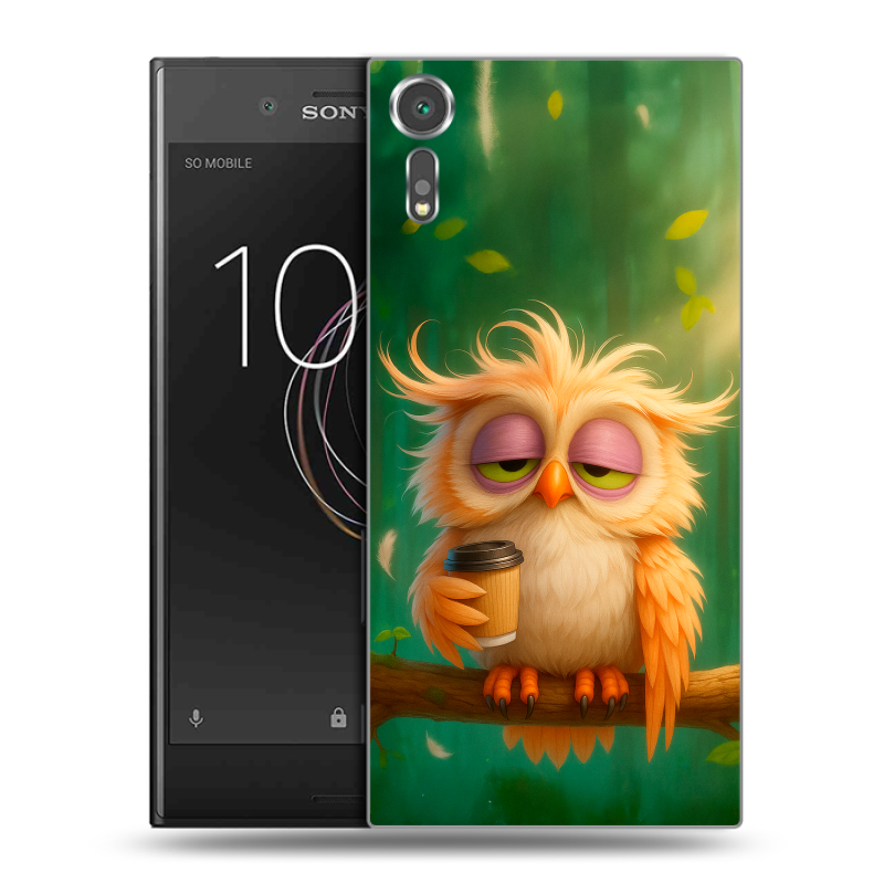 Пластиковый чехол на Sony Xperia XZs с принтом сова Пластиковый чехол на Sony Xperia XZs с принтом сова