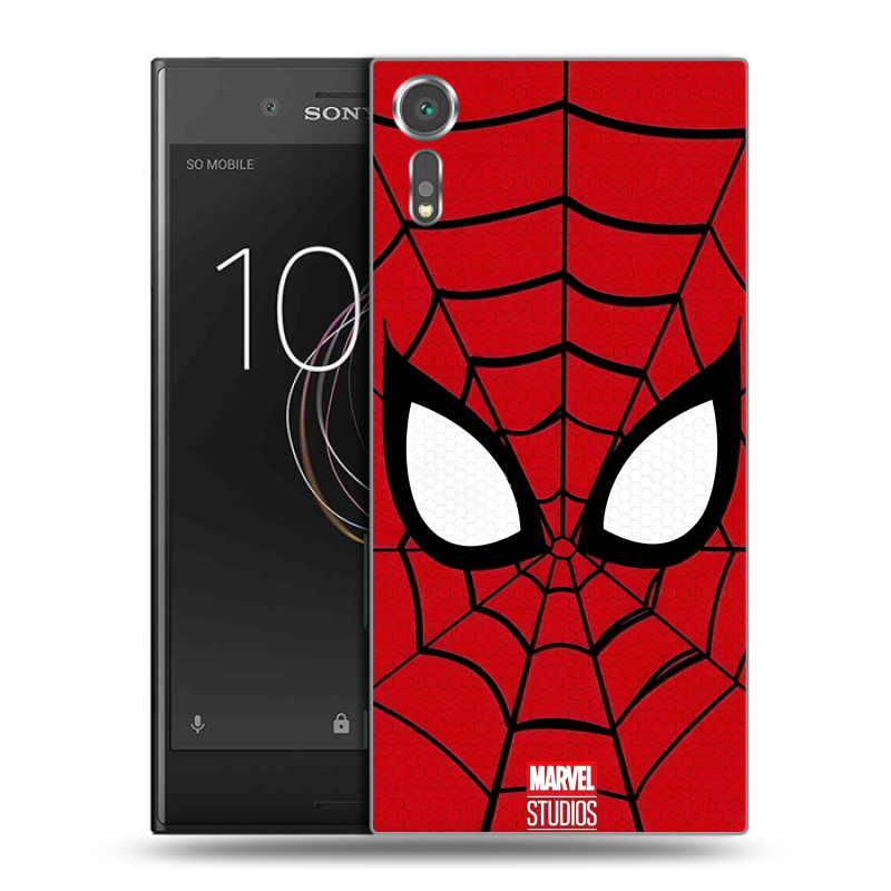 Пластиковый чехол на Sony Xperia XZs с принтом человек паук spiderman Пластиковый чехол на Sony Xperia XZs с принтом человек паук spiderman