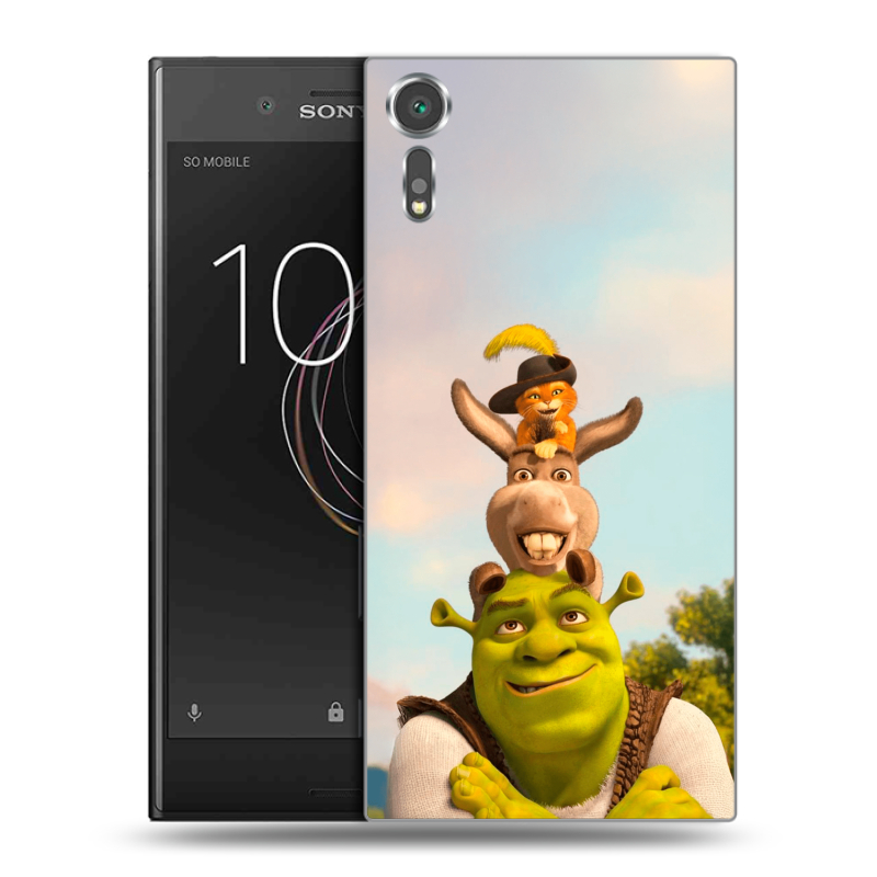 Пластиковый чехол на Sony Xperia XZs с принтом Шрек Shrek Пластиковый чехол на Sony Xperia XZs с принтом Шрек Shrek