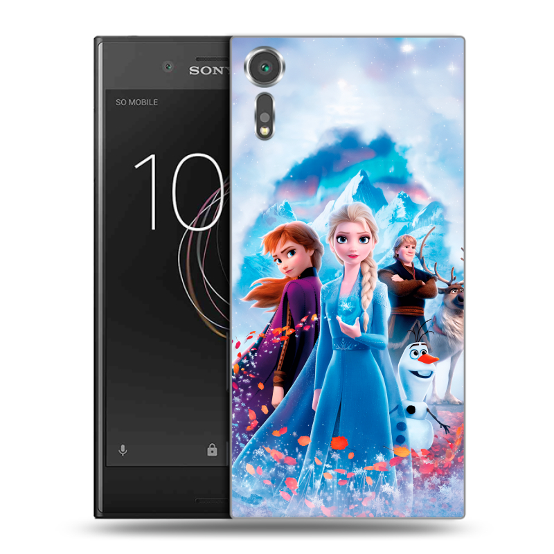 Пластиковый чехол на Sony Xperia XZs с принтом Холодное сердце Frozen Пластиковый чехол на Sony Xperia XZs с принтом Холодное сердце Frozen