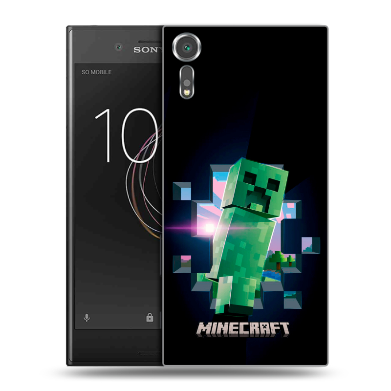 Пластиковый чехол на Sony Xperia XZs с принтом Майнкрафт Minecraft Пластиковый чехол на Sony Xperia XZs с принтом Майнкрафт Minecraft