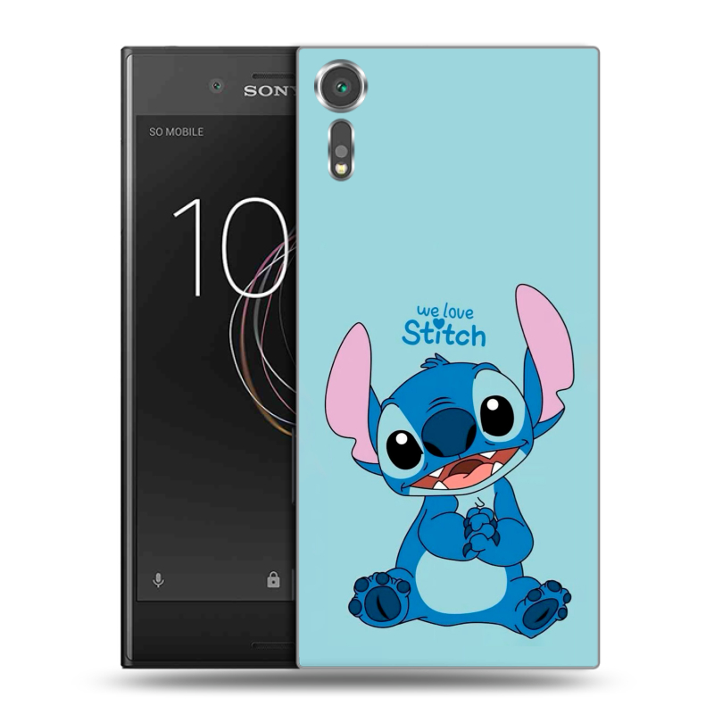 Пластиковый чехол на Sony Xperia XZs с принтом Лило и Стич Пластиковый чехол на Sony Xperia XZs с принтом Лило и Стич