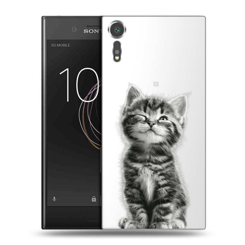 Пластиковый чехол на Sony Xperia XZs с принтом Котенок Пластиковый чехол на Sony Xperia XZs с принтом Котенок