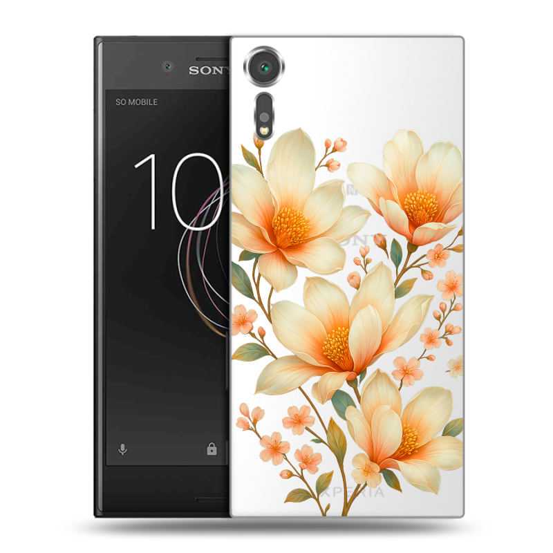 Пластиковый чехол на Sony Xperia XZs с принтом Цветы Пластиковый чехол на Sony Xperia XZs с принтом Цветы
