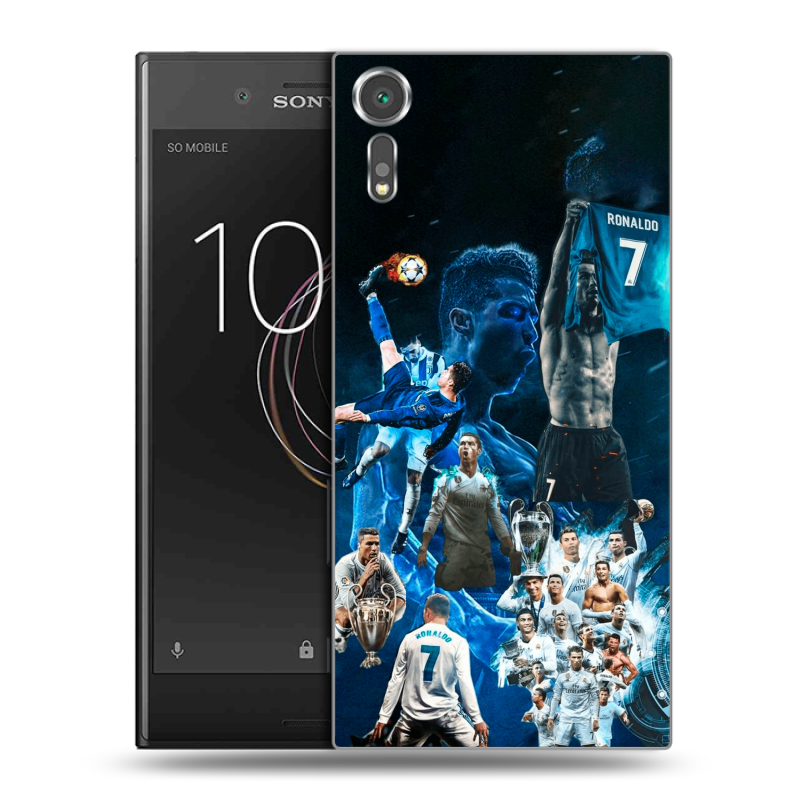 Пластиковый чехол на Sony Xperia XZs с принтом Реал Роналдо Пластиковый чехол на Sony Xperia XZs с принтом Реал Роналдо