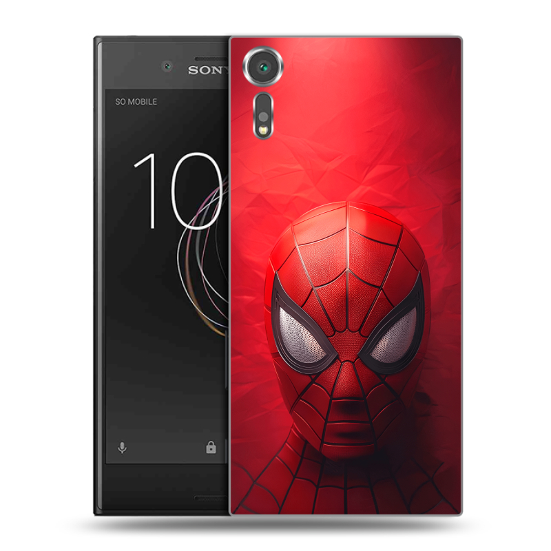 Пластиковый чехол на Sony Xperia XZs с принтом Spiderman Человек паук Пластиковый чехол на Sony Xperia XZs с принтом Spiderman Человек паук