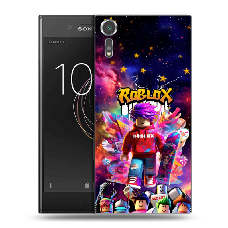Пластиковый чехол на Sony Xperia XZs с принтом Roblox Роблокс Пластиковый чехол на Sony Xperia XZs с принтом Roblox Роблокс