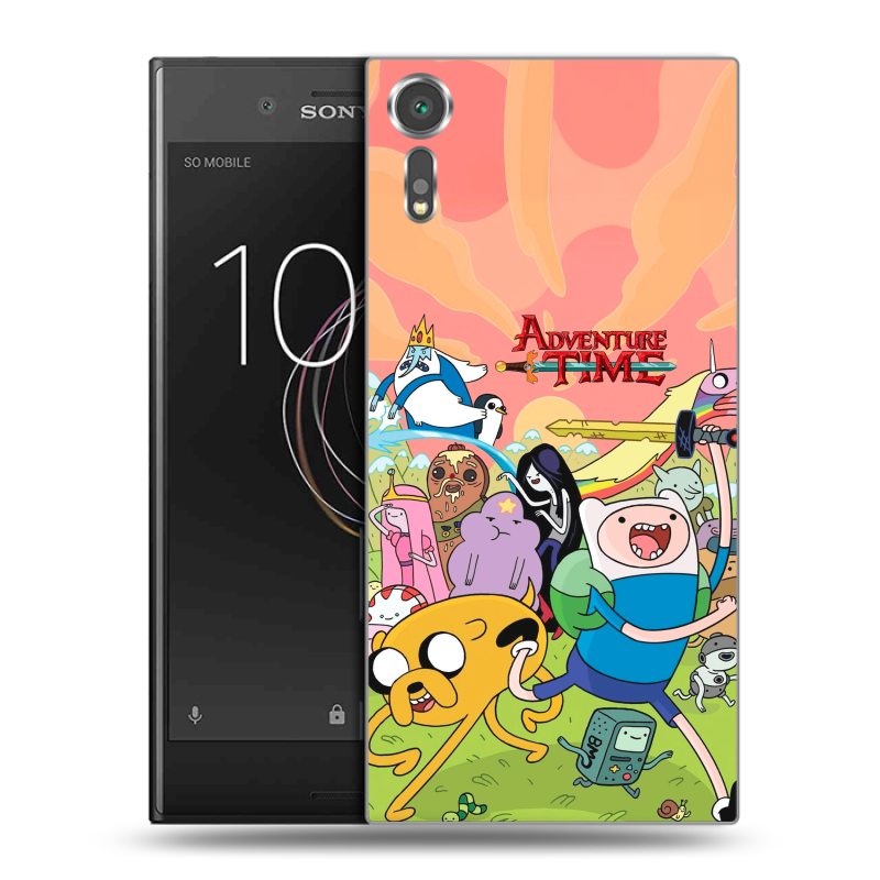 Пластиковый чехол на Sony Xperia XZs с принтом Adventure time Время приключений Пластиковый чехол на Sony Xperia XZs с принтом Adventure time Время приключений