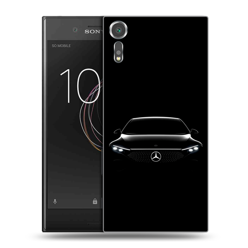 Пластиковый чехол на Sony Xperia XZs с принтом Mercedes Мерседес Пластиковый чехол на Sony Xperia XZs с принтом Mercedes Мерседес