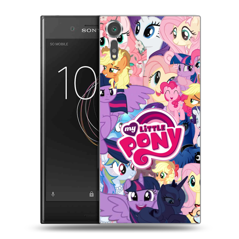 Пластиковый чехол на Sony Xperia XZs с принтом My little pony Дружба чудо Пластиковый чехол на Sony Xperia XZs с принтом My little pony Дружба чудо