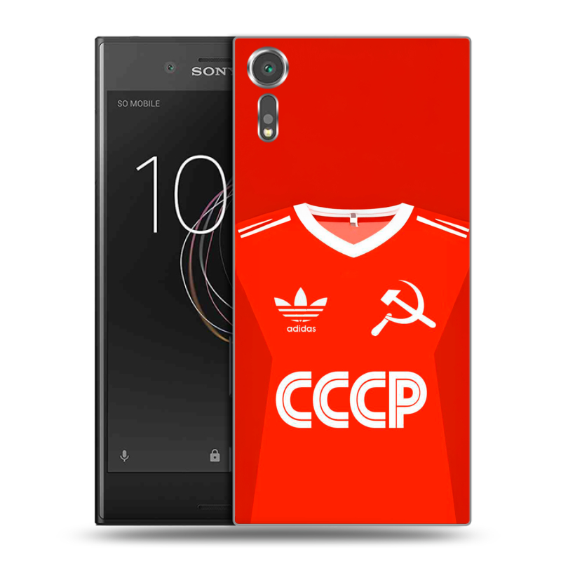 Пластиковый чехол на Sony Xperia XZs с принтом Флаг Герб СССР Пластиковый чехол на Sony Xperia XZs с принтом Флаг Герб СССР