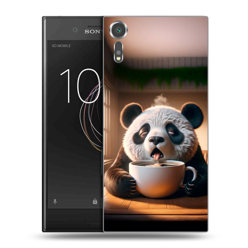 Пластиковый чехол на Sony Xperia XZs с принтом смешная панда Пластиковый чехол на Sony Xperia XZs с принтом смешная панда