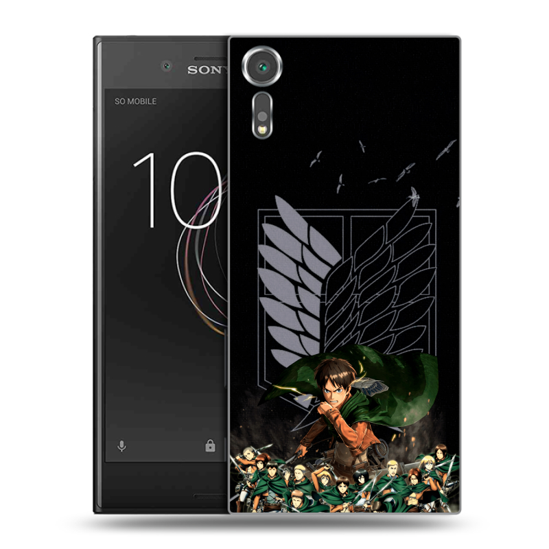 Пластиковый чехол на Sony Xperia XZs с принтом Атака титанов Пластиковый чехол на Sony Xperia XZs с принтом Атака титанов