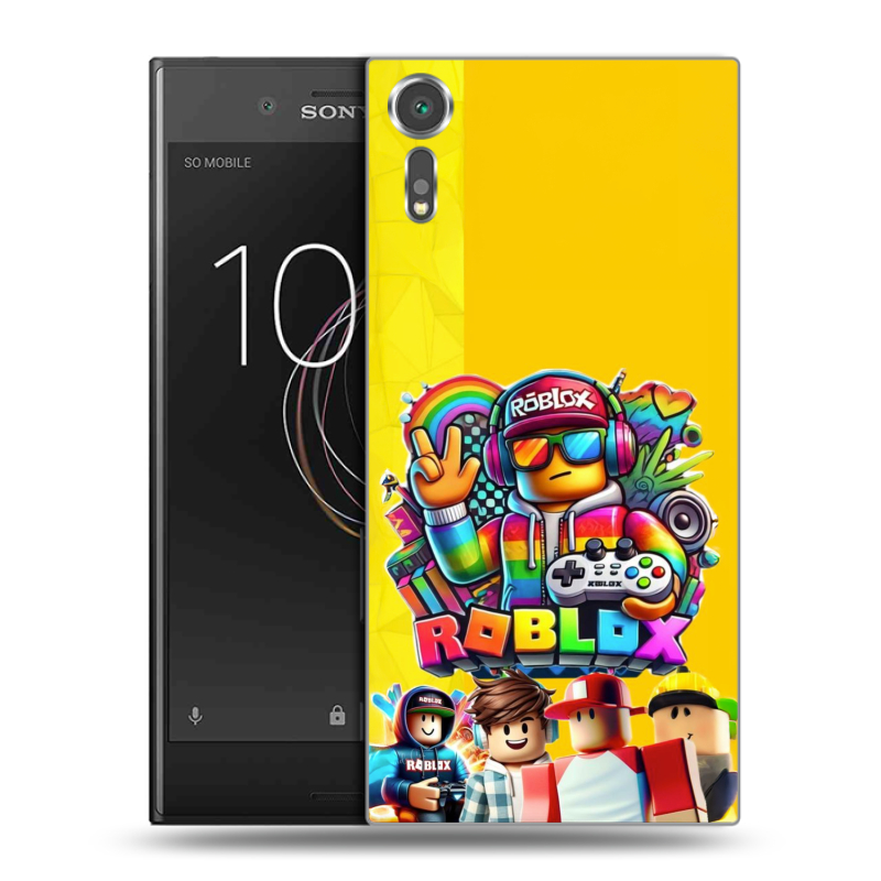 Пластиковый чехол на Sony Xperia XZs с принтом Roblox Роблокс Пластиковый чехол на Sony Xperia XZs с принтом Roblox Роблокс