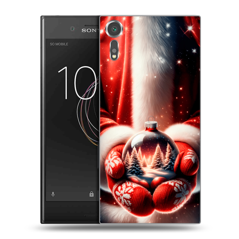 Пластиковый чехол на Sony Xperia XZs с принтом Новый год Пластиковый чехол на Sony Xperia XZs с принтом Новый год
