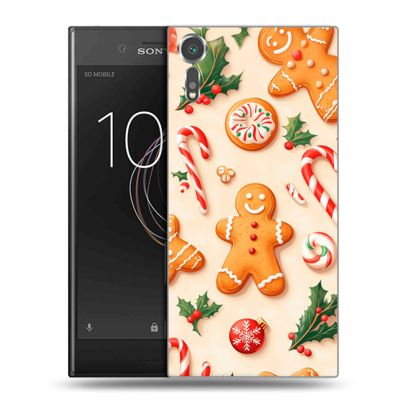 Пластиковый чехол на Sony Xperia XZs с принтом Новый год Пластиковый чехол на Sony Xperia XZs с принтом Новый год