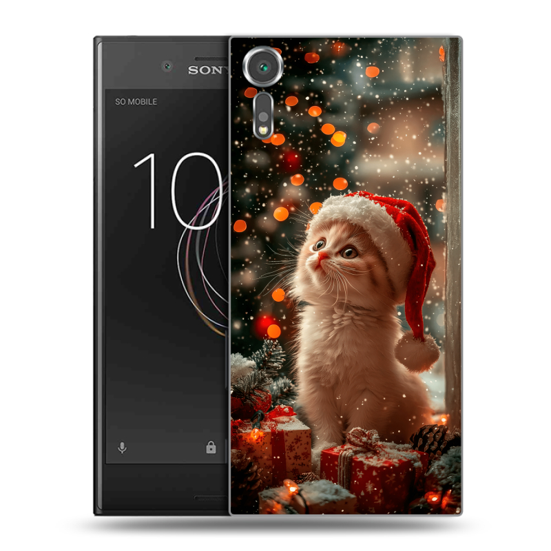 Пластиковый чехол на Sony Xperia XZs с принтом Новый год Пластиковый чехол на Sony Xperia XZs с принтом Новый год