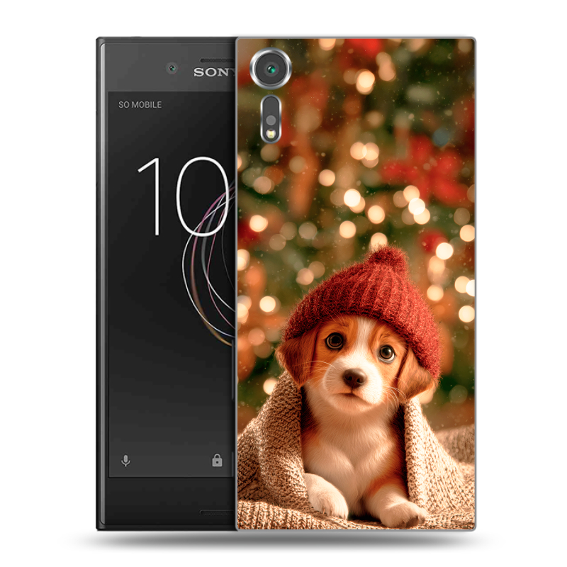 Пластиковый чехол на Sony Xperia XZs с принтом Новый год Пластиковый чехол на Sony Xperia XZs с принтом Новый год