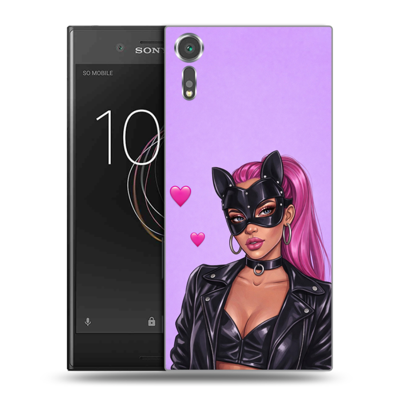 Пластиковый чехол на Sony Xperia XZs с принтом женский Пластиковый чехол на Sony Xperia XZs с принтом женский