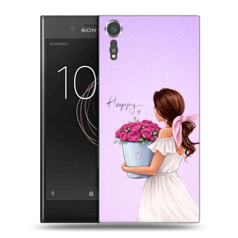 Пластиковый чехол на Sony Xperia XZs с принтом женский Пластиковый чехол на Sony Xperia XZs с принтом женский