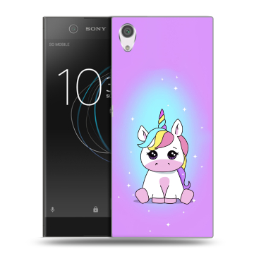 Силиконовый чехол на Sony Xperia XA1 с принтом Единорог