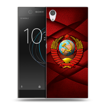 Силиконовый чехол на Sony Xperia XA1 с принтом Герб СССР Силиконовый чехол на Sony Xperia XA1 с принтом Герб СССР