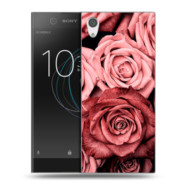 Силиконовый чехол на Sony Xperia XA1 с принтом Цветы розы