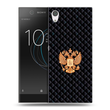 Силиконовый чехол на Sony Xperia XA1 с принтом Герб России принт