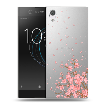 Силиконовый чехол на Sony Xperia XA1 с принтом Ветка сакуры