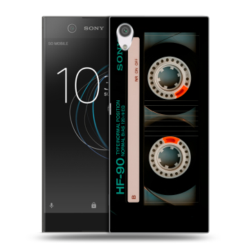 Силиконовый чехол на Sony Xperia XA1 с принтом Кассета