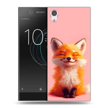 Силиконовый чехол на Sony Xperia XA1 с принтом милая лиса