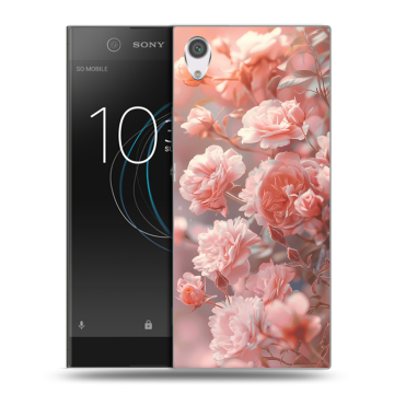 Силиконовый чехол на Sony Xperia XA1 с принтом Розовые розы