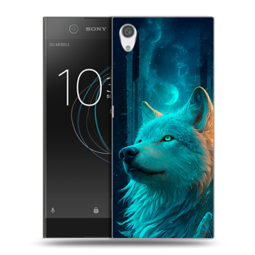 Силиконовый чехол на Sony Xperia XA1 с принтом бабочки саккура