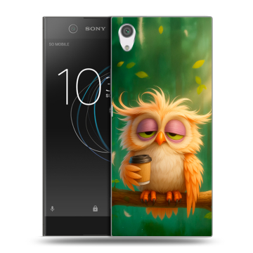 Силиконовый чехол на Sony Xperia XA1 с принтом сова