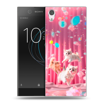 Силиконовый чехол на Sony Xperia XA1 с принтом милые котики Силиконовый чехол на Sony Xperia XA1 с принтом милые котики