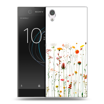 Силиконовый чехол на Sony Xperia XA1 с принтом цветы