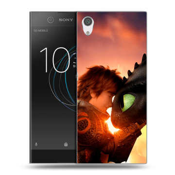 Силиконовый чехол на Sony Xperia XA1 с принтом Как приручить дракона