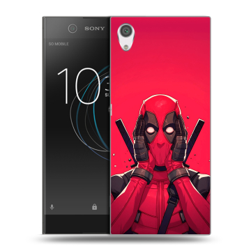 Силиконовый чехол на Sony Xperia XA1 с принтом Дедпул Deadpool