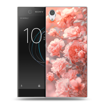 Силиконовый чехол на Sony Xperia XA1 с принтом Розы цветы