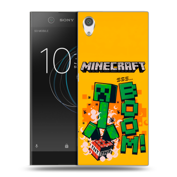 Силиконовый чехол на Sony Xperia XA1 с принтом Майнкрафт Minecraft