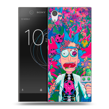 Силиконовый чехол на Sony Xperia XA1 с принтом Рик и Морти Rick Morty