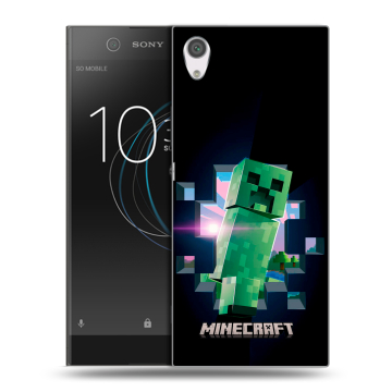 Силиконовый чехол на Sony Xperia XA1 с принтом Майнкрафт Minecraft