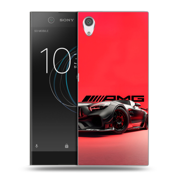 Силиконовый чехол на Sony Xperia XA1 с принтом Мерседес Mercedes AMG Силиконовый чехол на Sony Xperia XA1 с принтом Мерседес Mercedes AMG