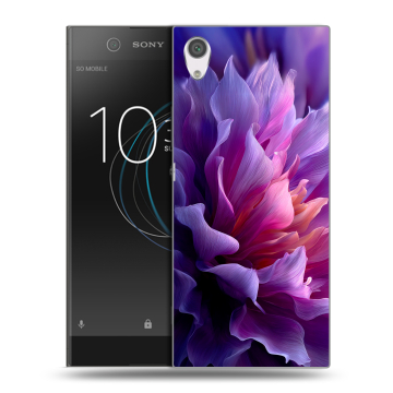 Силиконовый чехол на Sony Xperia XA1 с принтом женский цветы