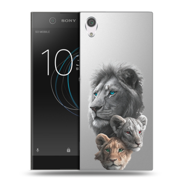 Силиконовый чехол на Sony Xperia XA1 с принтом Львы Силиконовый чехол на Sony Xperia XA1 с принтом Львы