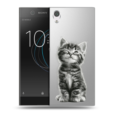 Силиконовый чехол на Sony Xperia XA1 с принтом Котенок