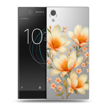 Силиконовый чехол на Sony Xperia XA1 с принтом Цветы Силиконовый чехол на Sony Xperia XA1 с принтом Цветы