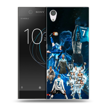 Силиконовый чехол на Sony Xperia XA1 с принтом Реал Роналдо
